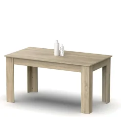 Mesa fija Kia para salón, cocina acabado roble cambrian, 77 cm(alto)140 cm(ancho)80 cm(largo)