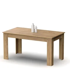 Mesa fija Kia para salón, cocina acabado roble gold, 77 cm(alto)140 cm(ancho)80 cm(largo)