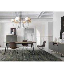 Mesa fija rectangular en blanco Leire, 180 x 90 x 75 cm (largo x ancho x alto)
