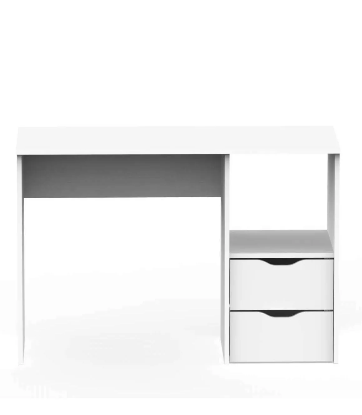 Mesa oficina o despacho Eko acabado blanco, 76 cm(alto)115 cm(ancho)50 cm(fondo)