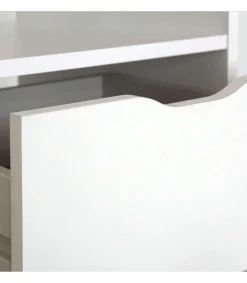 Mesa oficina o despacho Eko acabado blanco, 76 cm(alto)115 cm(ancho)50 cm(fondo)