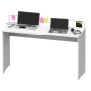 Mesa oficina o despacho Haley acabado blanco 77/89 cm(alto)131.5 cm(ancho)45 cm(fondo)