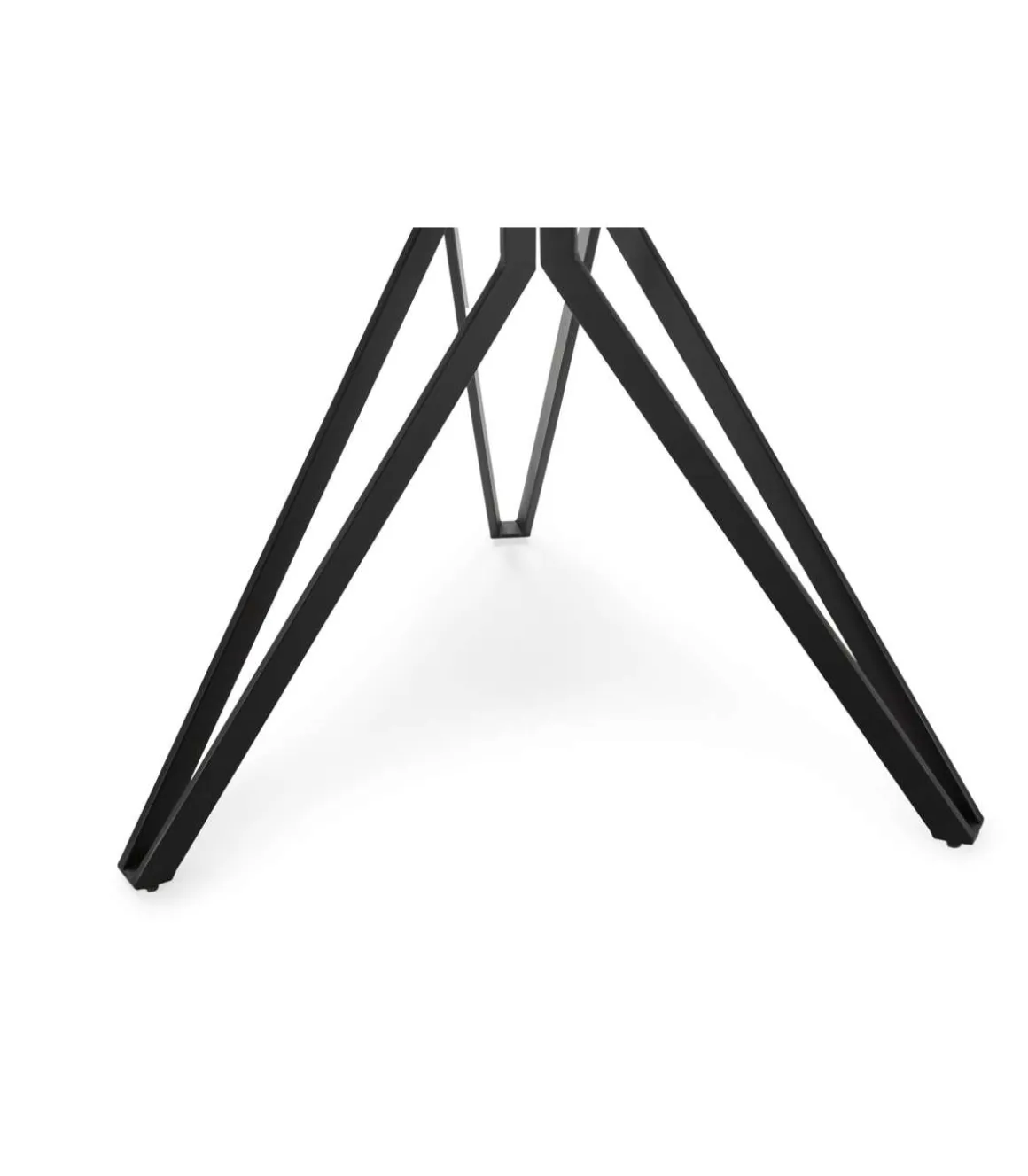 Mesa para comedor redonda fija Md-Malena acabado cerámica gris claro, 120cm(ancho) 76cm(altura) 120cm(fondo).