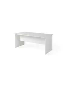 Mesa para oficina o estudio acabado blanco, 73 cm(alto)140 cm(ancho)80 cm(fondo)