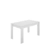 Mesa para salón fija Harley acabado Blanco, 77 cm(alto)138,5cm(ancho)81 cm(largo)