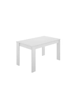 Mesa para salón fija Harley acabado Blanco, 77 cm(alto)138,5cm(ancho)81 cm(largo)