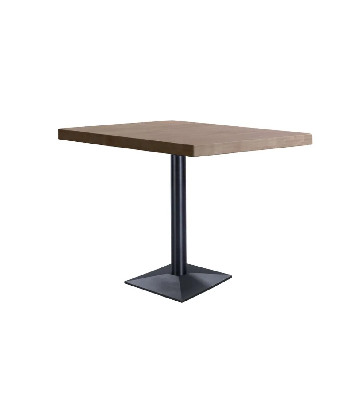 Mesa rectangular Bar Moss acabado oscuro /negro, 74cm(alto) 80cm(ancho) 60cm(largo)