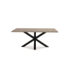 Mesa rectangular de comedor Caeli acabado natural, 76cm(alto) 100cm(ancho) 180cm(largo)