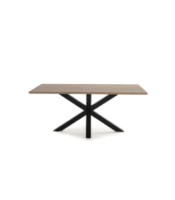 Mesa rectangular de comedor Caeli acabado natural, 76cm(alto) 100cm(ancho) 180cm(largo)