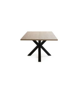 Mesa rectangular de comedor Caeli acabado natural, 76cm(alto) 100cm(ancho) 180cm(largo)