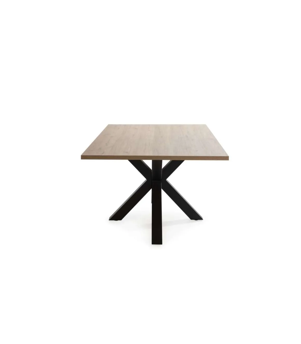 Mesa rectangular de comedor Caeli acabado natural, 76cm(alto) 100cm(ancho) 180cm(largo)