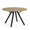 Mesa redonda de comedor Beli acabado natural, 77cm(alto) 120cm(ancho) 120cm(largo)