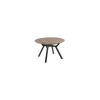 Mesa redonda extensible Delta acabado Oak/negro, 75cm(alto) 120-160cm(ancho) 120cm(largo)