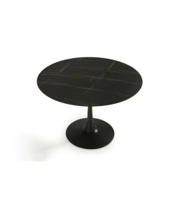 Mesa redonda modelo Adela acabado negro, 75cm(alto) 110cm(ancho) 110cm(largo)
