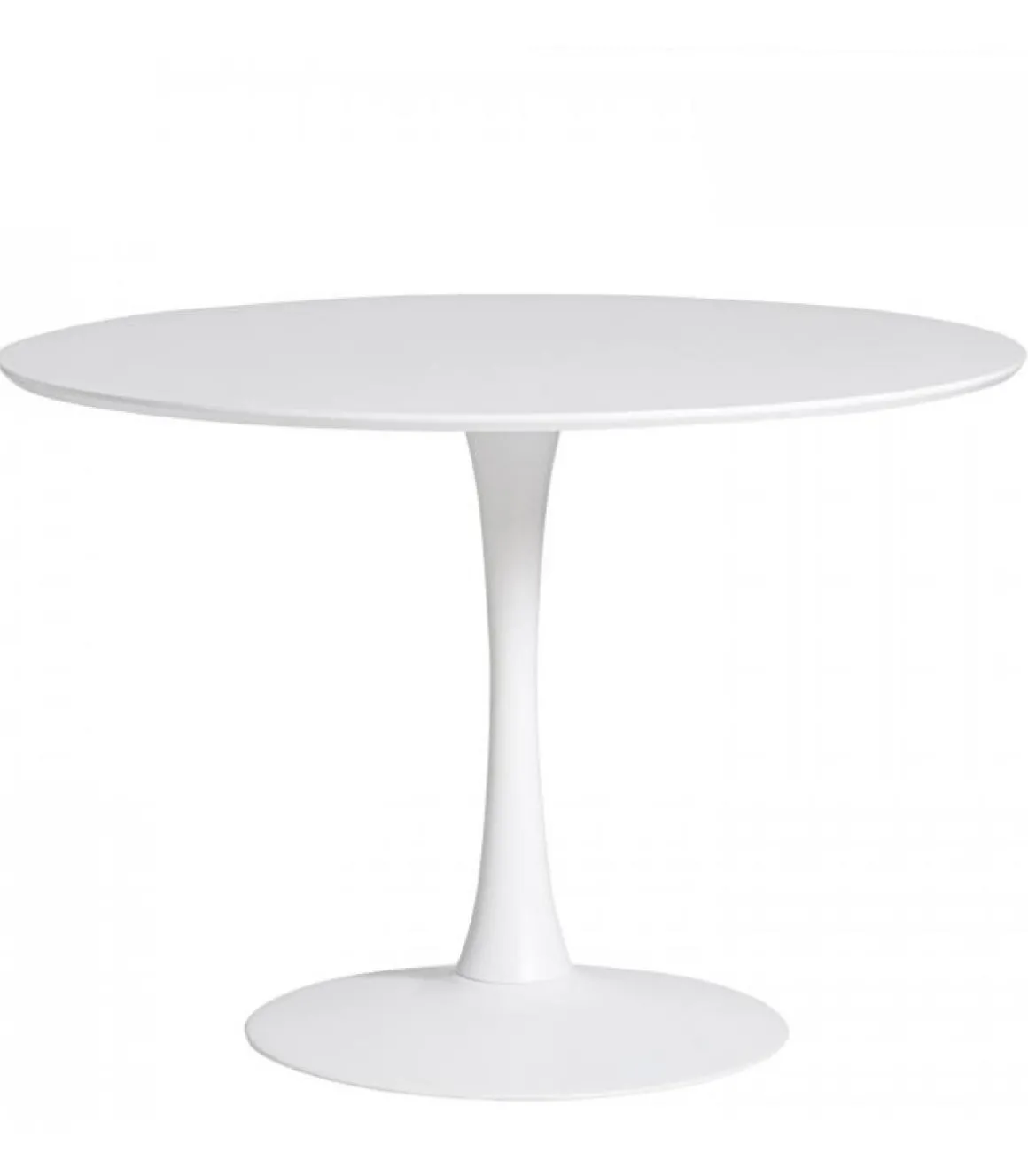 Mesa redonda Onda acabado blanco 75 cm(alto) 110 cm(ancho) 110 cm(largo)