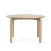 Mesa redonda para cocina o comedor modelo Atlas acabado roble claro, 120cm(ancho) 75.2cm(alto) 120cm(largo)