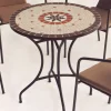 Mesa terraza jardin mosaico Sicilia-75, 75cm(ancho) 75cm(altura) 75cm(fondo)