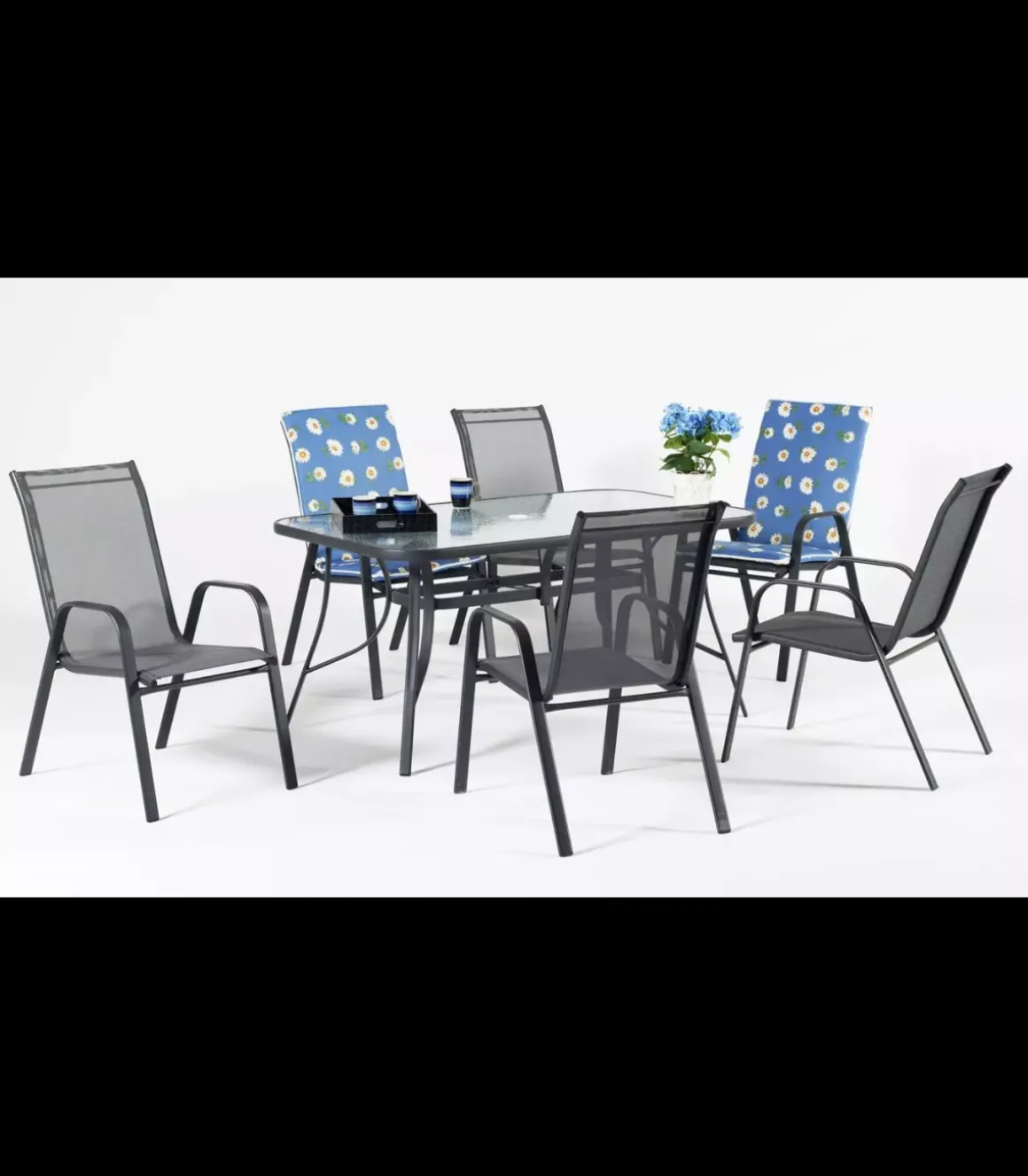 Mesa terraza jardín acero Sulam-150 en acabado antracita 150cm(ancho) 75cm(altura) 90cm(fondo).