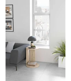 Mesa velador 540 para salón acabado roble claro, 62cm(alto) 46cm(ancho) 55cm(largo)