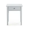 Mesita de noche para dormitorio modelo Barton, 1 cajón acabado gris claro, 36.4cm(ancho) 55cm(alto) 46cm(largo)