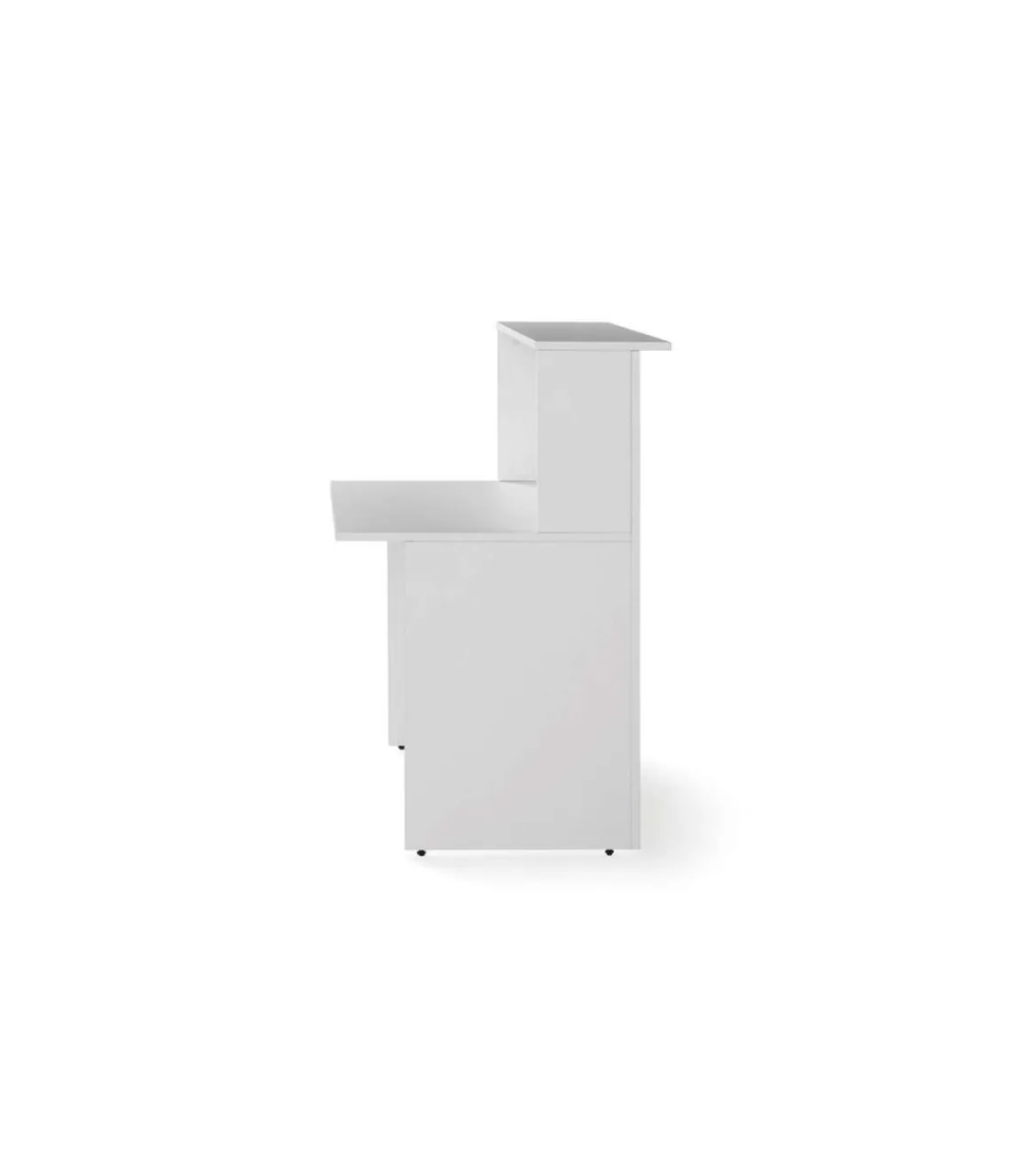 Mostrador para recepción,oficina o estudio acabado blanco 120 cm(ancho) 74 cm(fondo) 115 cm(alto)