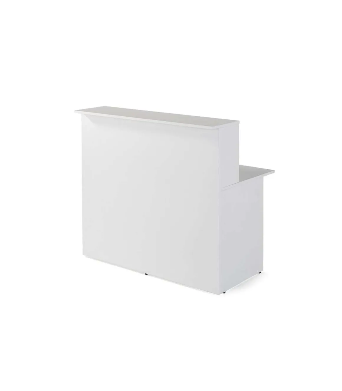 Mostrador para recepción,oficina o estudio acabado blanco 120 cm(ancho) 74 cm(fondo) 115 cm(alto)