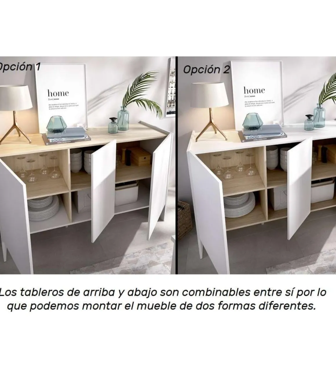 Mueble aparador Aldeaquemada 3 puertas 76 cm(alto)138 cm(ancho) 42 cm(largo)