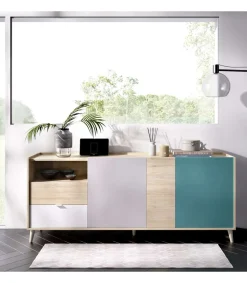 Mueble aparador La Iruela 3 puertas 2 cajones 75 cm(lato)180 cm(ancho)43 cm(largo)