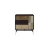 Mueble aparador Md-Alquife 1 puerta 3 cajones acabado negro, 85cm(ancho) 78cm(altura) 43cm(fondo)