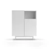Mueble auxiliar modelo 602-1 acabado en blanco. 110 cm (alto) x 90 cm (ancho) x 34 cm (prof.)