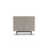 Mueble auxiliar 2 puertas abatibles modelo 601-1 acabado en nogal claro/arena. 78 cm (alto) x 90 cm (ancho) x 34 cm (prof.)