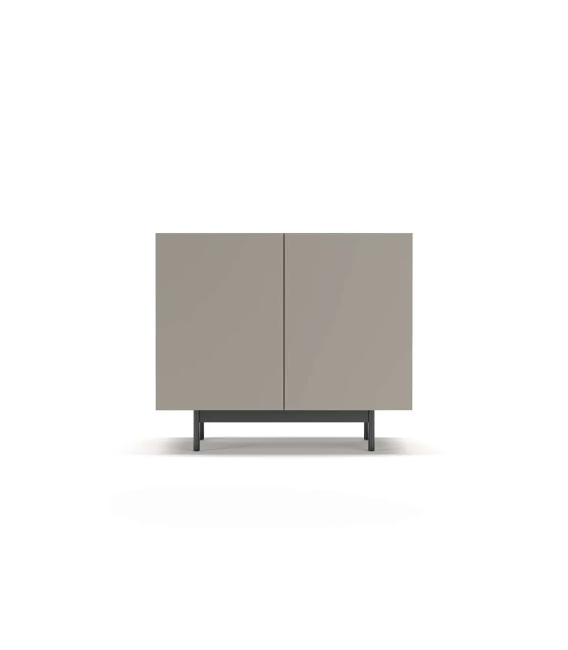 Mueble auxiliar 2 puertas abatibles modelo 601-1 acabado en nogal claro/arena. 78 cm (alto) x 90 cm (ancho) x 34 cm (prof.)