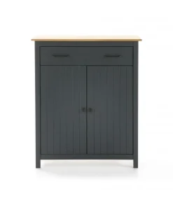 Mueble auxiliar 2 puertas 1 cajón Mariana acabado azul 110 cm(alto) 90 cm(ancho) 40 cm(largo)