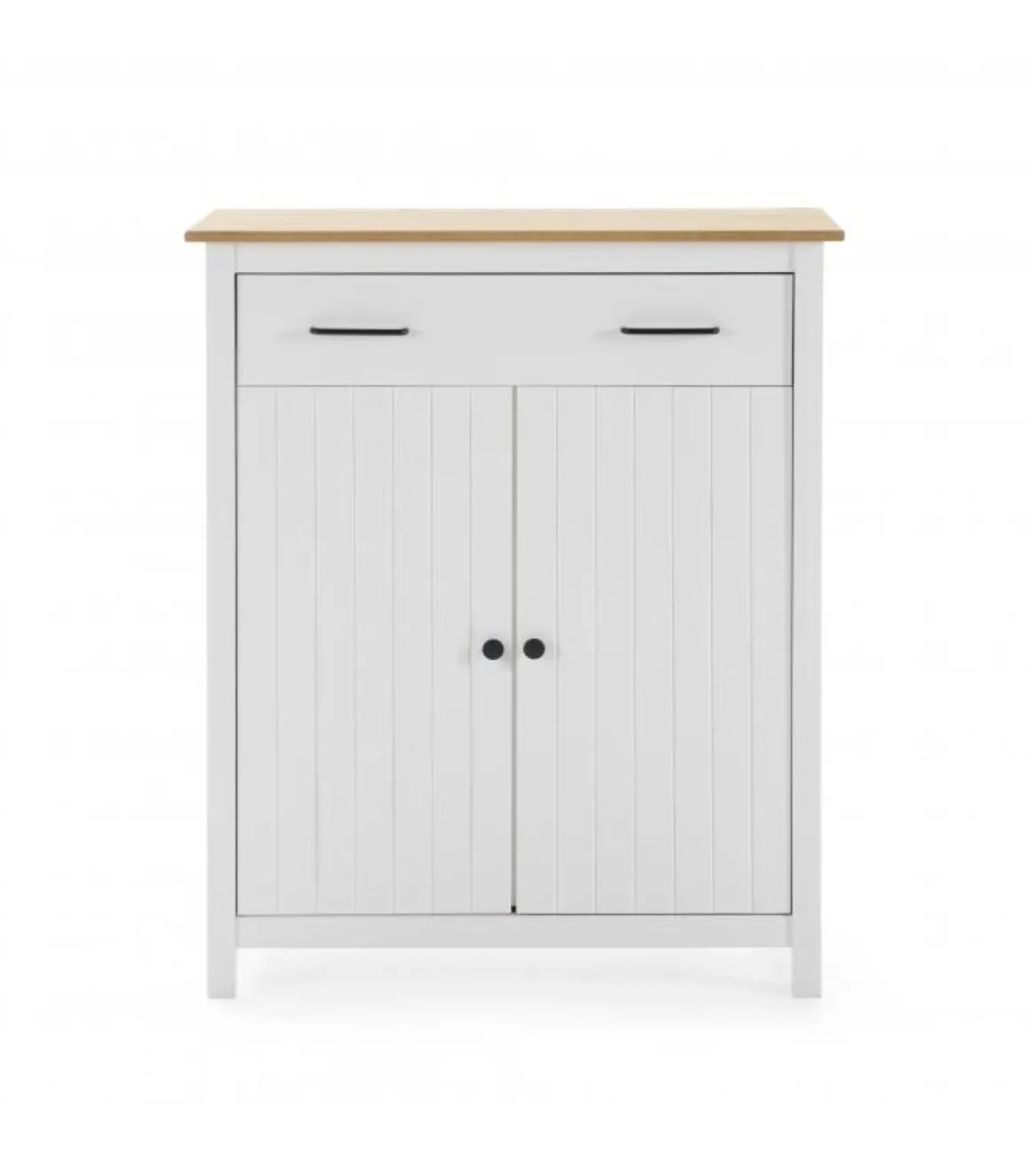 Mueble auxiliar 2 puertas 1 cajón Mariana acabado blanco 110 cm(alto) 90 cm(ancho) 40 cm(largo)