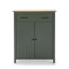 Mueble auxiliar 2 puertas 1 cajón Mariana acabado verde, 110 cm(alto) 90 cm(ancho) 40 cm(largo)