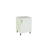 Mueble cocina con una puerta en blanco. 83 cm(alto)60 cm(ancho)58 cm(largo)