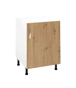 Mueble cocina con una puerta en roble albar. 83 cm(alto)60 cm(ancho)58 cm(largo)