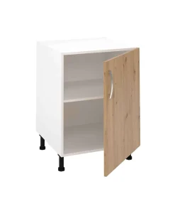 Mueble cocina con una puerta en roble albar. 83 cm(alto)60 cm(ancho)58 cm(largo)