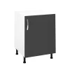 Mueble cocina con una puerta en gris parís, 83 cm(alto)60 cm(ancho)58 cm(largo)