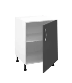 Mueble cocina con una puerta en gris parís, 83 cm(alto)60 cm(ancho)58 cm(largo)