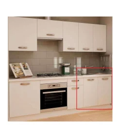 Mueble cocina fregadero 2 puertas en blanco. 83 cm(alto)80 cm(ancho)58 cm(largo)