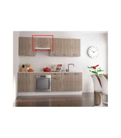 Mueble cocina para colgar con 1 puerta en roble cortez. 60 cm(largo)40 cm(alto)33 cm(fondo)