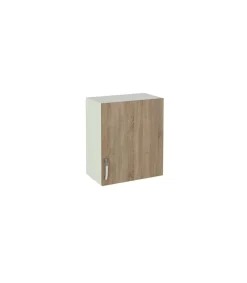 Mueble cocina para colgar con 1 puerta en roble cortez, 70 cm(lato)60 cm(ancho)33 cm(largo)