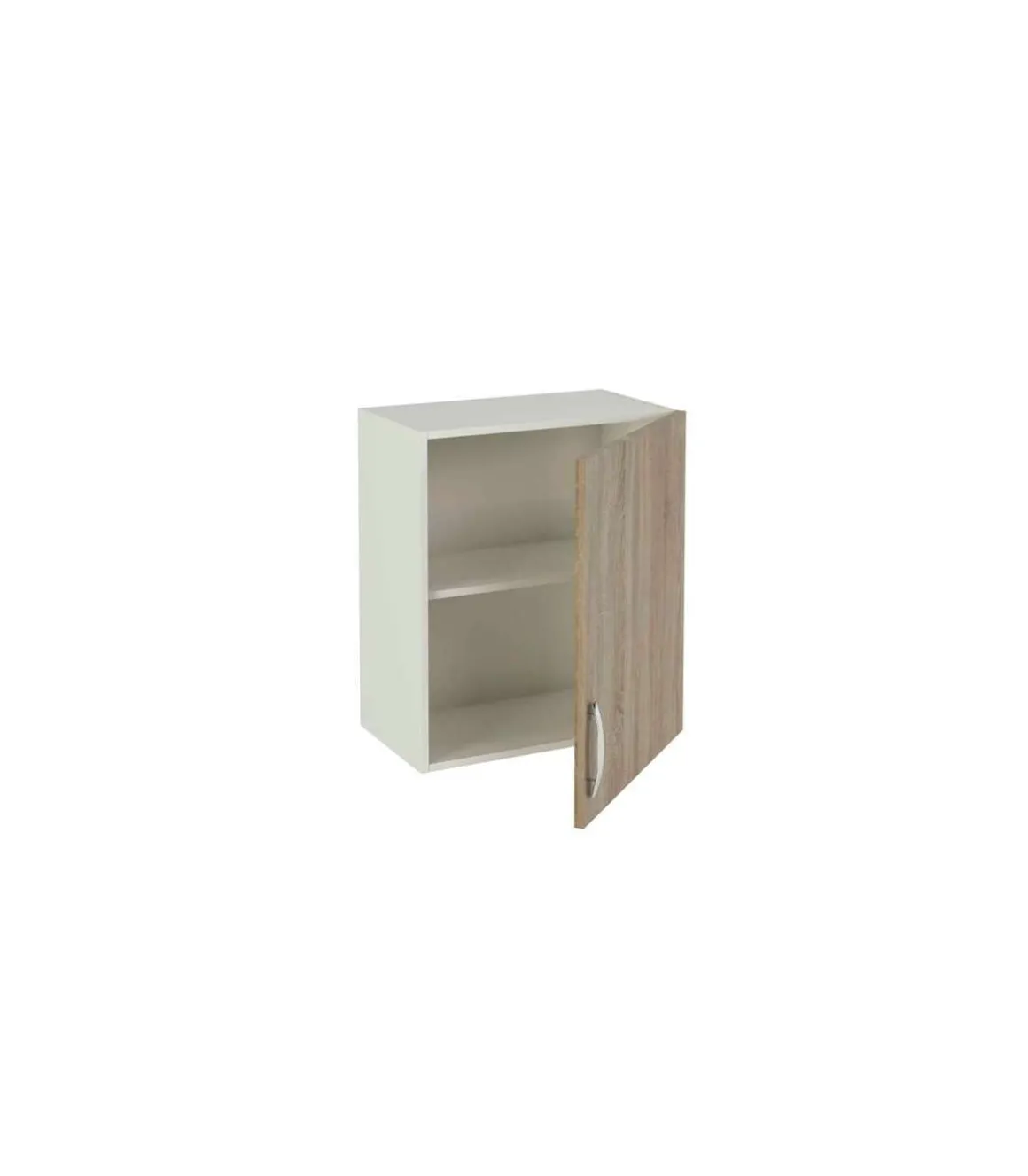 Mueble cocina para colgar con 1 puerta en roble cortez, 70 cm(lato)60 cm(ancho)33 cm(largo)