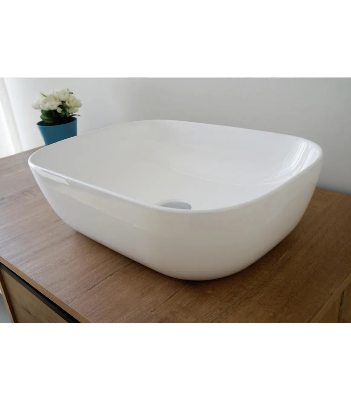 Mueble de baño Támesis con lavabo cerámico acabado roble 100cm (Ancho) X 95cm (Alto) X 51cm (Fondo)