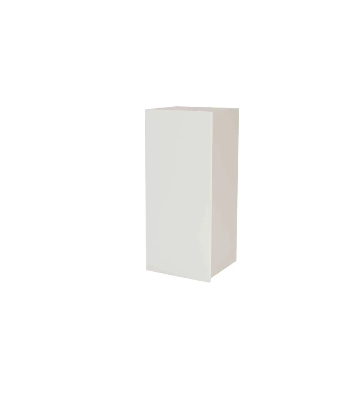 Mueble de cocina alto con una puerta en gris cream y blanco mate. 90 cm(alto)40 cm(ancho)35 cm(largo)
