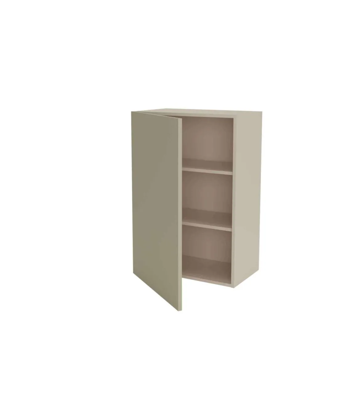 Mueble de cocina alto con una puerta en gris cream y vison. 90 cm(alto)60 cm(ancho)35 cm(largo)
