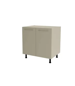 Mueble de cocina bajo con 2 puertas en gris cream y vison. 85 cm(alto)80 cm(ancho)60 cm(largo)