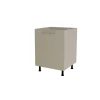 Mueble de cocina bajo para fregadero en gris cream y vison. 85 cm(alto)60 cm(ancho)60 cm(largo)