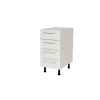 Mueble de cocina con cajones en gris cream y blanco mate. 85 cm(alto)40 cm(ancho)60 cm(largo)